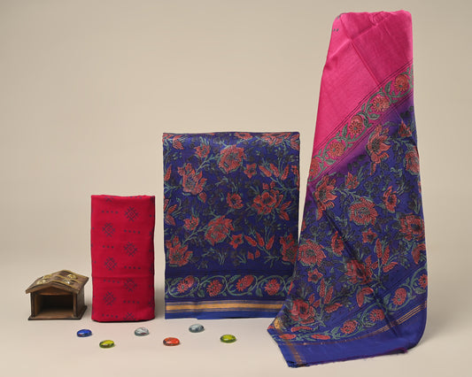 Chanderi Silk Suit Set